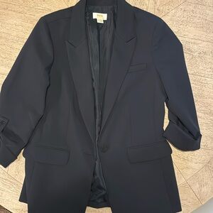 Anthropologie Roll Sleeve Blazer